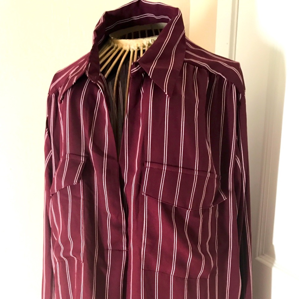 NWoT Burgandy Ann Taylor Blouse
